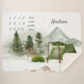 Couverture Sherpa Plein air Camping Aventure Milestone (Devant (Horizontal))