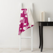 Couverture Sherpa Plongée sous-marine Raspberry rose et blanc (En situation)