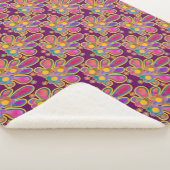 Couverture Sherpa Ploomf d'aquarelle rétro dorée décadent (3/4)