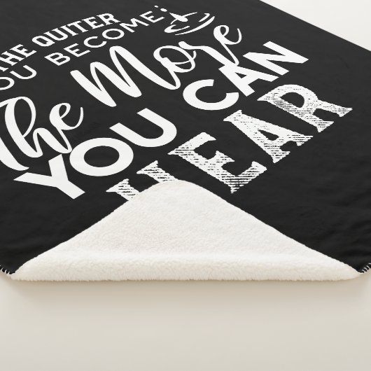 Couverture Sherpa Plus Vous Devenez Calme, Plus Vous Pouvez Entendre (3/4)