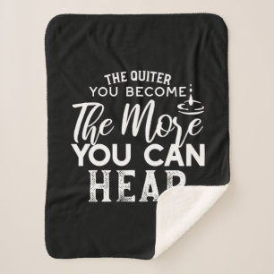 Couverture Sherpa Plus Vous Devenez Calme, Plus Vous Pouvez Entendre