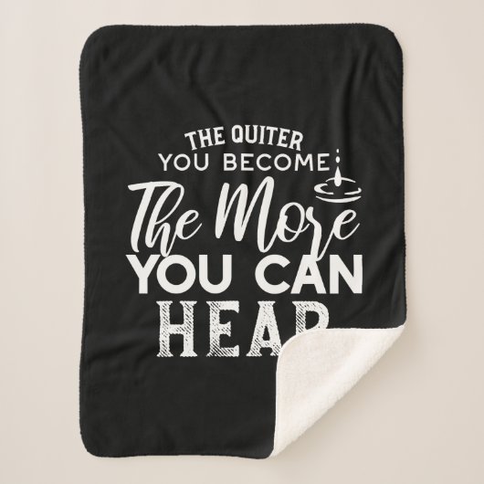 Couverture Sherpa Plus Vous Devenez Calme, Plus Vous Pouvez Entendre (Devant)