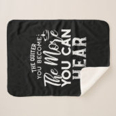 Couverture Sherpa Plus Vous Devenez Calme, Plus Vous Pouvez Entendre (Devant (Horizontal))