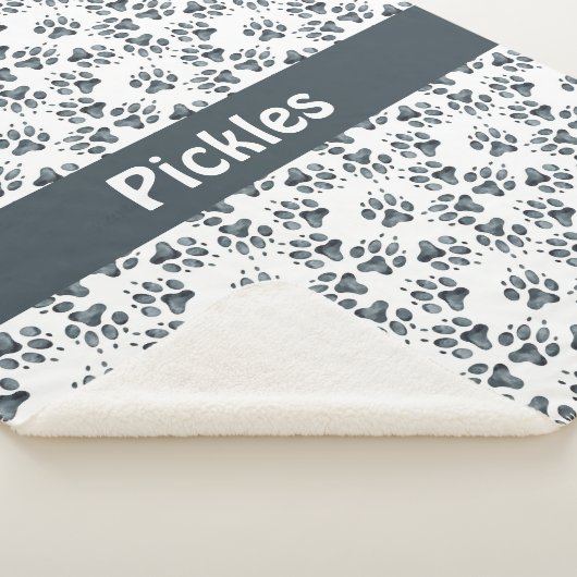 Couverture Sherpa Poches de chien personnalisées Sherpa Blanket de c (3/4)