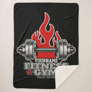 Couverture Sherpa Poids Personnalisé Levant Dumbbell Fitness Gym