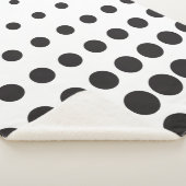 Couverture Sherpa Point motif demi-ton moderne rétro (3/4)