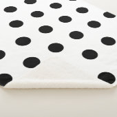 Couverture Sherpa Point Polka noir et blanc (3/4)