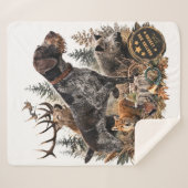 Couverture Sherpa Pointer allemand à poil dur (Devant (Horizontal))