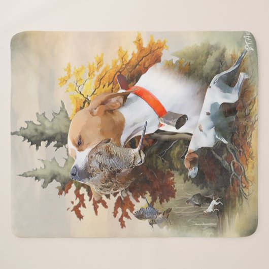 Couverture Sherpa Pointer Anglais (Devant (Horizontal))