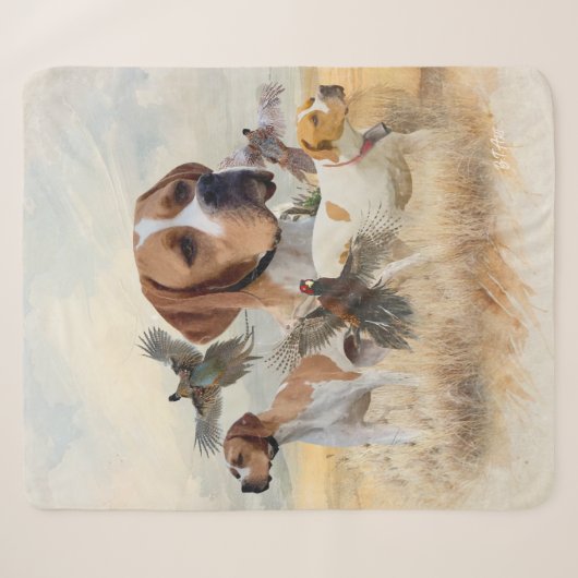 Couverture Sherpa Pointer Anglais  (Devant (Horizontal))