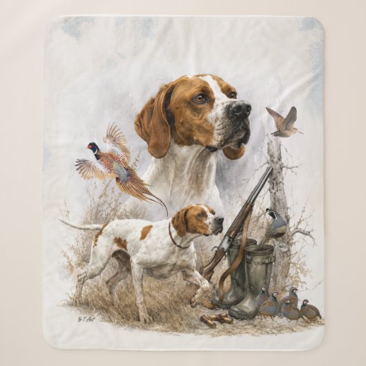Couverture Sherpa Pointer Anglais (Devant)