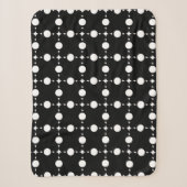 Couverture Sherpa Points blancs, Motif à pois, Points, À pois (Devant)