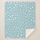 Couverture Sherpa Points Dalmatiens Bleus, Points Dalmatiens, Impres (Devant)