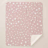 Couverture Sherpa Points Dalmatiens Rose, Points Dalmatiens, Impress (Devant)