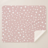 Couverture Sherpa Points Dalmatiens Rose, Points Dalmatiens, Impress (Devant (Horizontal))