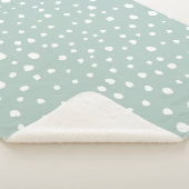 Couverture Sherpa Points Dalmatiens verts, Points Dalmatiens, Pots D (3/4)