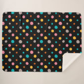 Couverture Sherpa Points d'aquarelle multicolore 2 (Devant (Horizontal))