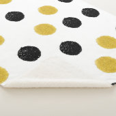 Couverture Sherpa Points d'or chaotiques : éclaboussure Vintage. (3/4)