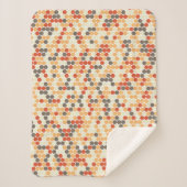 Couverture Sherpa Points rétro orange (Devant)