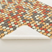 Couverture Sherpa Points rétro orange (3/4)