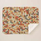 Couverture Sherpa Points rétro orange (Devant (Horizontal))