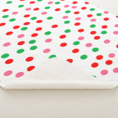 Couverture Sherpa Pois de Noël (3/4)