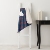 Couverture Sherpa Pois des Cavaliers de Virginie (En situation)