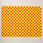 Couverture Sherpa Pois rouges (Devant (Horizontal))