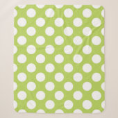 Couverture Sherpa Pois verts, Motif à points Polka, points, pointill (Devant)