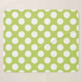 Couverture Sherpa Pois verts, Motif à points Polka, points, pointill (Devant (Horizontal))