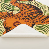 Couverture Sherpa Poisson Antique Carrelage Ancien art (3/4)