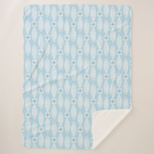 Couverture Sherpa Poisson bleu côtier (Devant)