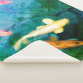 Couverture Sherpa Poisson coloré Koi (3/4)