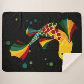 Couverture Sherpa poisson coloré ‘n bulles (Devant (Horizontal))