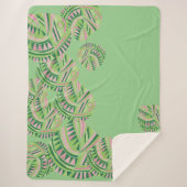 Couverture Sherpa Poisson Feuille Jazz V Mint Dusty Pink 4 (Devant)