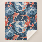 Couverture Sherpa Poisson japonais dans l'aquarelle (Devant)