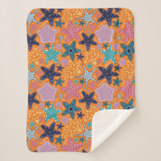 Couverture Sherpa Poissons colorés de l'étoile (Devant)
