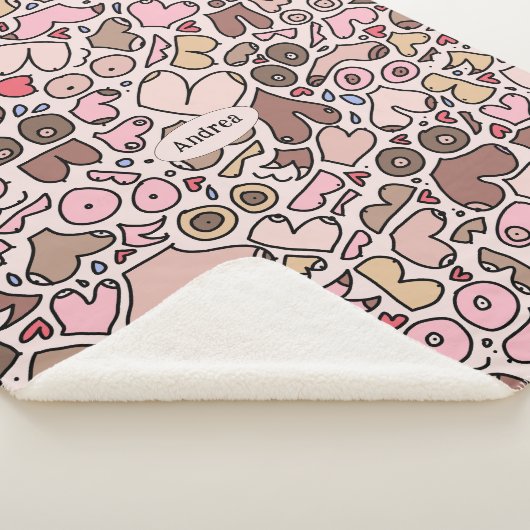 Couverture Sherpa poitrine femme neutre (3/4)