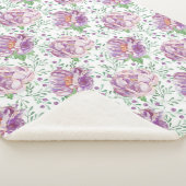Couverture Sherpa poitrine pourpre aquarelle (3/4)