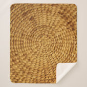 Couverture Sherpa Poitrine tissée : Authenticité Brown texturée (Devant)