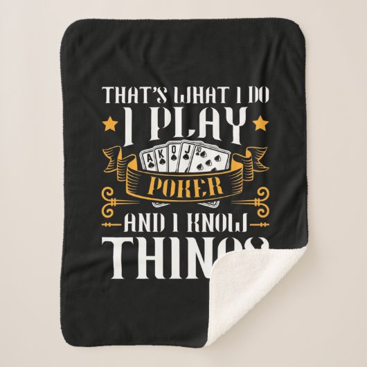 Couverture Sherpa Poker C'Est Ce Que Je Joue (Devant)