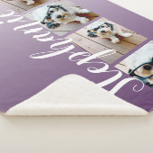 Couverture Sherpa Police manuscrite Ombre 4 Photos — PEUT MODIFIER L (3/4)