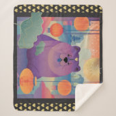 Couverture Sherpa POLLY PLUM chow dog (Devant)