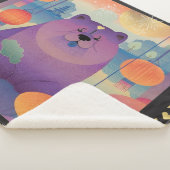 Couverture Sherpa POLLY PLUM chow dog (3/4)