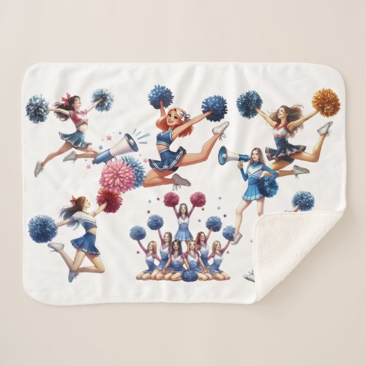 Couverture Sherpa Pom-pom girl (Devant (Horizontal))