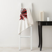 Couverture Sherpa 📣 pom-pom girl - Rouge, Blanc et Noir (En situation)