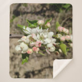 Couverture Sherpa Pomme bourre fleur (Devant)