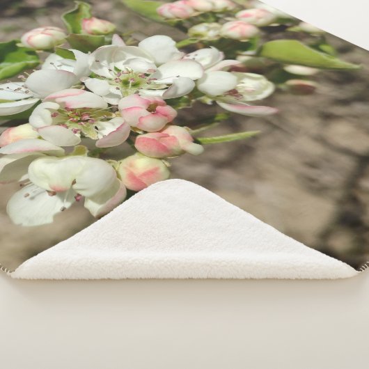 Couverture Sherpa Pomme bourre fleur (3/4)