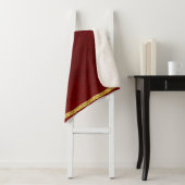 Couverture Sherpa Pommes de Caramel Rouge Or (En situation)