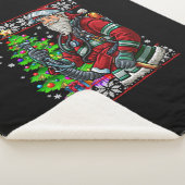 Couverture Sherpa Pompier Père Noël Feu Costume Feu Vilain (3/4)